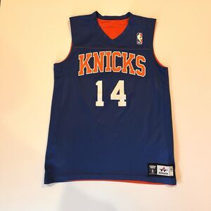 New York Knicks #14 Jersey Youth Medium Reversible NBA Blue and Orange
